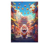 Puzzle pour Adultes 75x50cm/1000pcs Lunar New Year Parade Puzzle Jeux Amusants Décoration Murale Cadeaux Uniques pour Anniversaire Et Noël 75x50cm/1000pcs