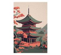 Puzzle pour Adultes 75x50cm/1000pcs Pagoda Japan Puzzles pour Adultes Jeu Manuel Découpe De Précision Cadeaux Uniques pour Anniversaire Et Noël 75x50cm/1000pcs