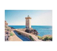 Puzzle pour Adultes 75x50cm/1000pcs Phare De Kermorvan Puzzles pour Adultes Jeux Relaxants Défi Difficile Interaction Parent-Enfant 75x50cm/1000pcs