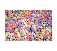 Puzzle pour Adultes 75x50cm/1000pcs Pièces Puzzle Colorful Candy Hearts Assortment Puzzles pour Adultes - Décoration Murale - Difficile Et Stimulant À Compléter 75x50cm/1000pcs