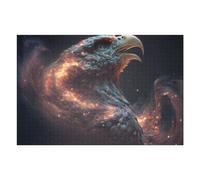 Puzzle pour Adultes 75x50cm/1000pcs Pièces Puzzle Galactic Eagle Cosmic Artwork Puzzle pour Adultes Jeux Relaxants Cadeaux pour Femmes, Amis Et Famille 75x50cm/1000pcs