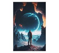 Puzzle pour Adultes 75x50cm/1000pcs Planet Galaxy Charm Puzzle Jeux Amusants Décoration Murale Cadeaux Uniques pour Anniversaire Et Noël 75x50cm/1000pcs