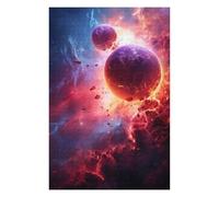 Puzzle pour Adultes 75x50cm/1000pcs Planetary Explosion Puzzle pour Adultes - Jeux Relaxants, Décoration Murale, Activités Amusantes À La Maison, 75x50cm/1000pcs