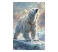 Puzzle pour Adultes 75x50cm/1000pcs Polar Bears Ice Puzzle pour Adultes Jeux De Détente pour S'amuser en Famille Interaction Parent-Enfant 75x50cm/1000pcs