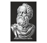 Puzzle pour Adultes 75x50cm/1000pcs Socrates Philosopher Bust Puzzle pour Adultes - Jeux Relaxants, Décoration Murale, Activités Amusantes À La Maison, 75x50cm/1000pcs