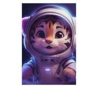 Puzzle pour Adultes 75x50cm/1000pcs Space Baby Tiger Puzzles pour Adultes, Jeu De Réflexion, Cadeau d'anniversaire, Cadeaux Uniques 75x50cm/1000pcs