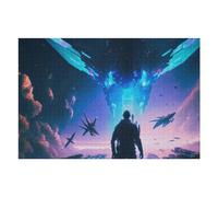 Puzzle pour Adultes 75x50cm/1000pcs Space Odyssey The Final Journey Casse-tête pour Adultes, Jeu De Réflexion, Décoration Intérieure, Cadeaux Uniques d'anniversaire Et De Noël 75x50cm/1000pcs