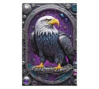 Puzzle pour Adultes 75x50cm/1000pcs Steampunk Majesty Eagle Puzzle pour Adultes - Jeux Relaxants, Décoration Murale, Activités Amusantes À La Maison, 75x50cm/1000pcs