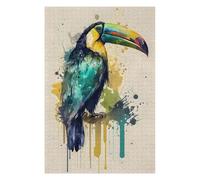 Puzzle pour Adultes 75x50cm/1000pcs Toucan Keel Billed Casse-tête pour Adolescents, Jeu De Réflexion, Course De Vitesse Manuelle, Cadeaux Uniques d'anniversaire Et De Noël 75x50cm/1000pcs