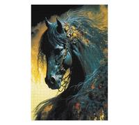 Puzzle pour Adultes 75x50cm/1000pcs Whispering Shadows A Horse's Tale Puzzle De Réflexion pour Adultes, Jeu De Puzzle, Modèle À Assembler, Idéal comme Cadeau 75x50cm/1000pcs