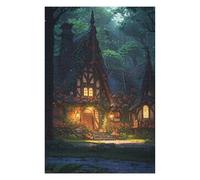 Puzzle pour Adultes 75x50cm/1000pcs Whispering Willow Cottage Puzzle pour Adultes, Jouet, Décoration Murale, Décoration Parfaite, Jeu Stimulant, Cadeaux 75x50cm/1000pcs
