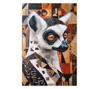 Puzzle pour Adultes African Lemur Portrait Puzzles pour Adultes, Jouets À Monter Soi-même, pour S'amuser en Famille, Une Offre Idéale comme Cadeau pour Toute La Famille 75x50cm/1000pcs