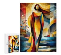 Puzzle pour Adultes Aphrodite - Cubist Minimal Mythology Abstract Puzzle Anti-Stress, pour Les Femmes Et Toute La Famille 500 PCS