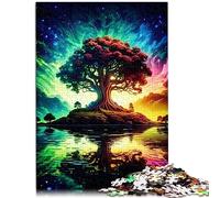 Puzzle pour Adultes Arbre de Vie Cosmique 1000 pièces Puzzles en Bois pour Adultes et Enfants de 12 Ans et Plus pour la décoration de la Maison Taille : 50x75 cm