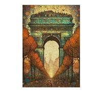 Puzzle pour Adultes Arc De Triomphe Abstract 2 Puzzles pour Adultes, Jouets À Monter Soi-même, pour S'amuser en Famille, Une Offre Idéale comme Cadeau pour Toute La Famille 38x26cm/1000pcs