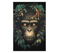 Puzzle pour Adultes avec Motif Chimpanzee Wild Land, 1000 PCS