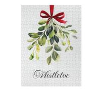 Puzzle pour Adultes avec Motif Christmas Mistletoe, Format 500 PCS