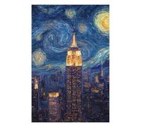 Puzzle pour Adultes avec Motif Empire State Building Night Sky, 1000 PCS