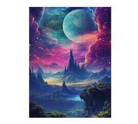 Puzzle pour Adultes avec Motif Fantasy Alien Planet Landscape, 500 PCS
