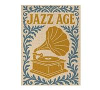 Puzzle pour Adultes avec Motif Jazz Age Gramophone Art, Format 500 PCS