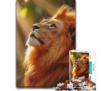 Puzzle pour Adultes avec Motif Lion Gazing Into The Light, 500 PCS
