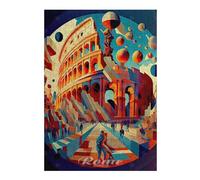 Puzzle pour Adultes avec Motif Rome Colosseum 4, 300 PCS