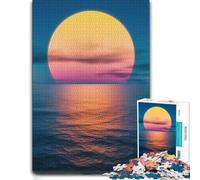 Puzzle pour Adultes avec Motif Sunset Over The Ocean, 500 PCS