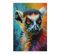 Puzzle pour Adultes avec Motif The Agile Lemur Monkey, Format 300 PCS | Idée cadeau pour le Nouvel An : loisir manuel en intérieur.
