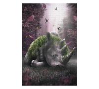 Puzzle pour Adultes avec Motif The Forgotten Rhino, Format 1000 PCS