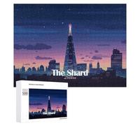 Puzzle pour Adultes avec Motif The Shard London Pixel Art, 500 PCS