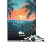 Puzzle pour Adultes Bali Indonésie Paysage Tropical 1000 pièces Puzzles en Bois pour Adultes et Adolescents à partir de 18 Ans Jeu Stimulant 1000 pièces (75 x 50 cm)