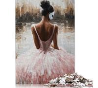 Puzzle pour Adultes - Ballerine en Tutu Rose - Puzzle de 500 pièces en Bois - Convient aux Adultes et aux Personnes de Plus de 18 Ans - Casse-tête - 500 pièces (52 x 38 cm)