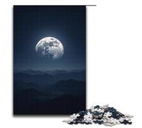 Puzzle pour Adultes Bright Moon Over A Thousand Miles 1000 pièces Puzzle en Bois pour Enfants à partir de 12 Ans Jouets éducatifs 1000 pièces (38 x 26 cm)