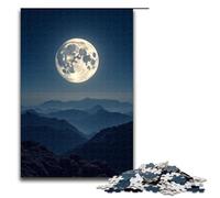 Puzzle pour Adultes Bright Moon Over A Thousand Miles 1000 pièces Puzzle en Bois pour Jeux en Famille 1000 pièces (75 x 50 cm)