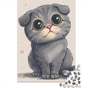 Puzzle pour Adultes British Shorthair 1000 pièces, Puzzle en Papier pour Adultes et à partir de 18 Ans, décoration Murale, 38 x 26 cm / 1000 pièces
