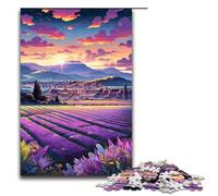 Puzzle pour Adultes Champs de Lavande en Provence France 1000 pièces Puzzle en Bois pour Adultes et Enfants à partir de 14 Ans 1000 pièces (75 x 50 cm)