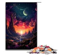 Puzzle pour Adultes coloré psychédélique d'un Jour du Jugement dernier 1 000 pièces en Bois pour Adultes et Enfants à partir de 12 Ans 1 000 pièces (75 x 50 cm)