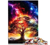 Puzzle pour Adultes Cosmic Tree of Life 1000 pièces Puzzles en Bois pour Adultes et Enfants à partir de 12 Ans Jeux de détente Taille : 50x75 cm