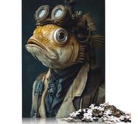 Puzzle pour Adultes - Créature Steampunk Amusante - Puzzle de 500 pièces en Bois - Convient aux Adultes et aux Personnes de Plus de 18 Ans - Casse-tête - 500 pièces (52 x 38 cm)