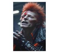 Puzzle pour Adultes David Bowie Chanteur de Rock 1000 pièces pour Adultes et Enfants à partir de Ans Puzzle en Carton Jeux éducatifs Décoration de la maison-26x38cm