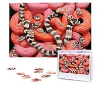 Puzzle pour adultes de 1 000 pièces avec photos personnalisées, un tas de serpents fous avec sac de rangement, puzzle photo stimulant pour décoration d'intérieur, famille, mariage