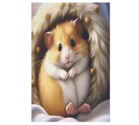 Puzzle pour Adultes De 1000 Pièces, Animal Hamster, Puzzles en Bois, Défi Cérébral, Jeu De Jouets （78×53cm）