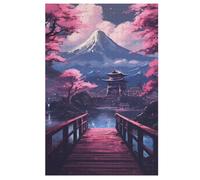 Puzzle pour Adultes De 1000 Pièces, Art Japonais du Cerisier, Puzzles en Bois, Défi Cérébral, Jeu De Jouets 78×53cm