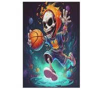 Puzzle pour Adultes De 1000 Pièces, Basket-Ball, Puzzles en Bois, Défi Cérébral, Jeu De Jouets 78×53cm