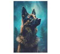 Puzzle pour Adultes De 1000 Pièces, Berger Allemand, Puzzle en Bois, Défi Cérébral, Jeu De Jouets (78×53cm)