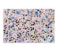Puzzle pour adultes de 1000 pièces, cadeau pour jeu d'éléphant blanc, puzzle familial difficile, imprimé floral, rose, 75 x 50 cm