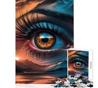 Puzzle pour Adultes de 1000 pièces « Fenêtre sur l'âme » Jeu éducatif et créatif idéal pour renforcer Les Liens Amoureux Dimensions 50x75cm