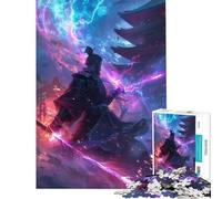 Puzzle pour Adultes de 1000 pièces Guerrier samouraï Mystique Un défi Difficile à relever Un Jeu de réflexion Stimulant pour Les 14 Ans et Plus (38x52cm)