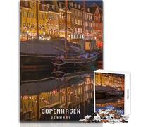 Puzzle pour Adultes de 1000 pièces, Jeu intellectuel Copenhagen Toy, Une œuvre d'art éducative, Dimensions 38x52cm