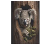 Puzzle pour Adultes De 1000 Pièces, Koala, Puzzles en Bois, Défi Cérébral, Jeu De Jouets （78×53cm）